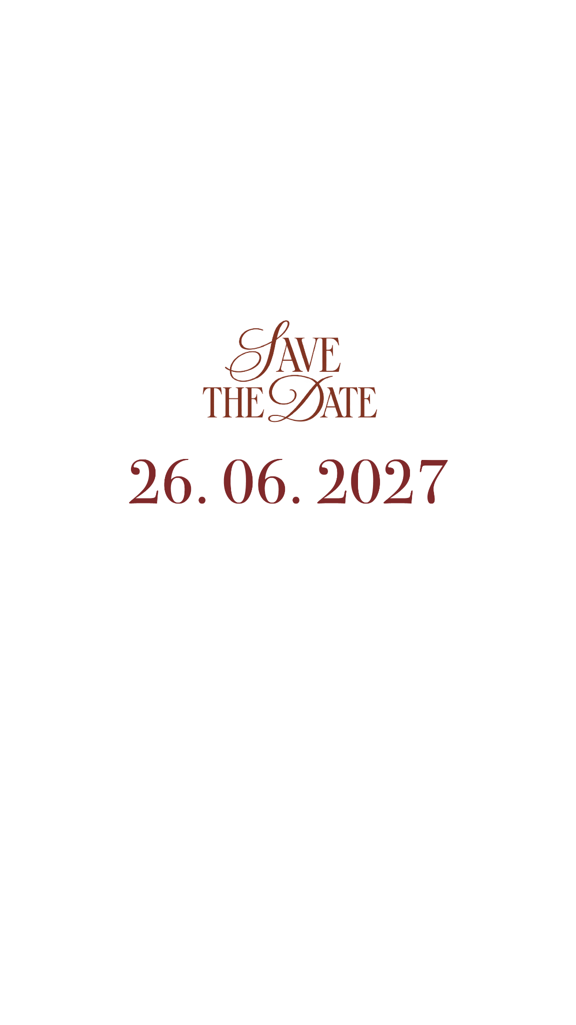 Save the Date. 26 de junio de 2027.